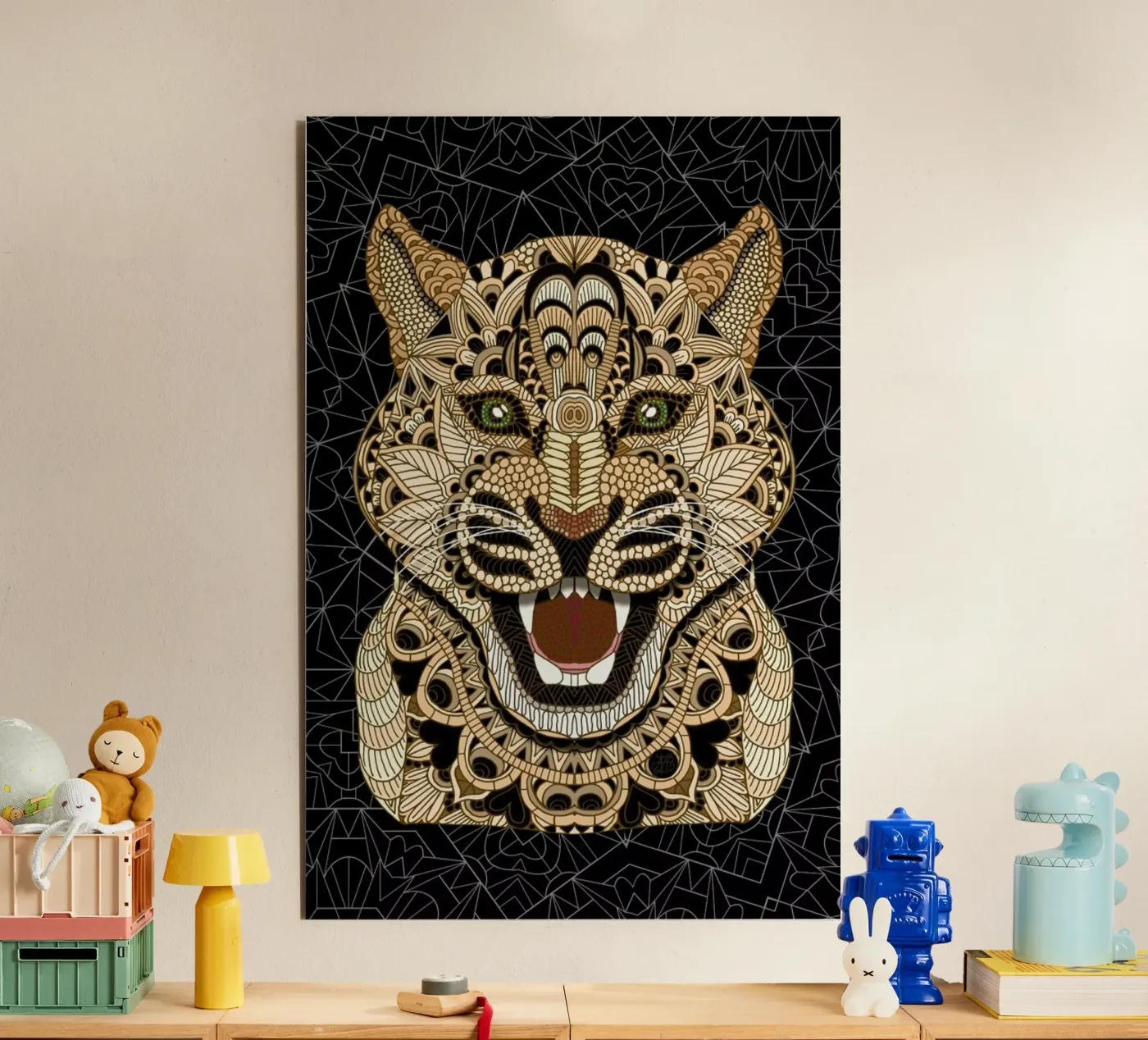 Leopard forex plate by Angelika Parker