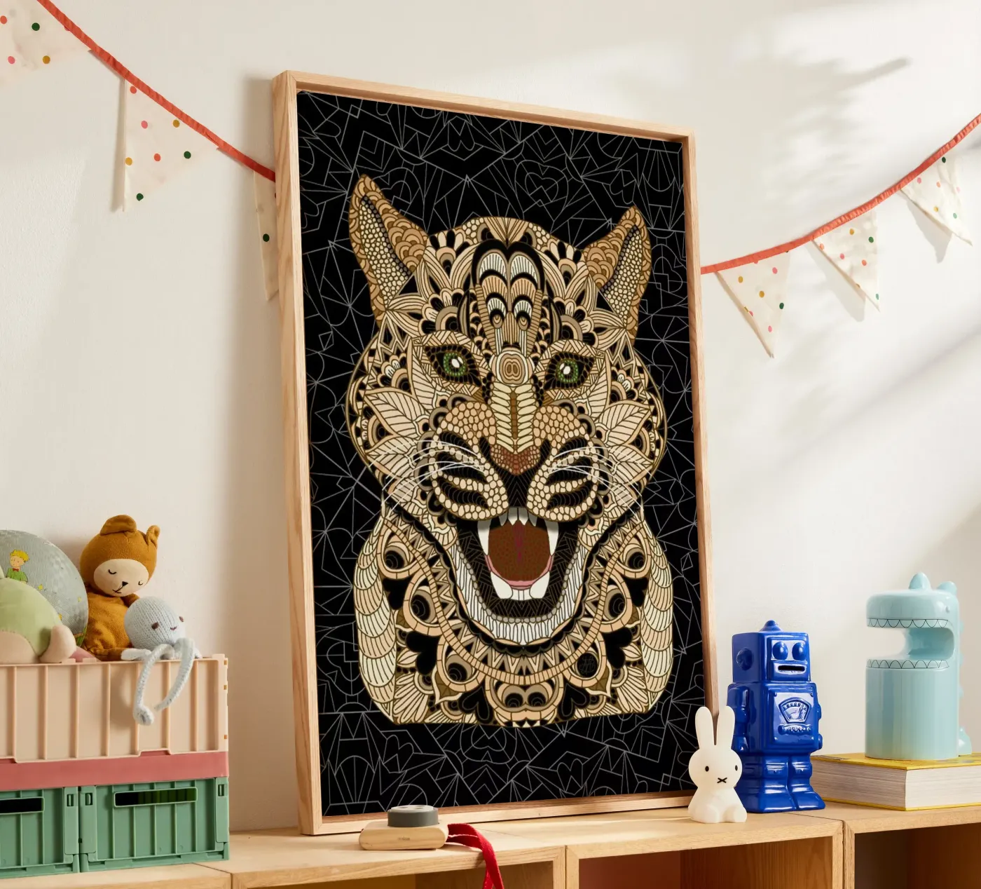 Leopard Leinwand von Angelika Parker