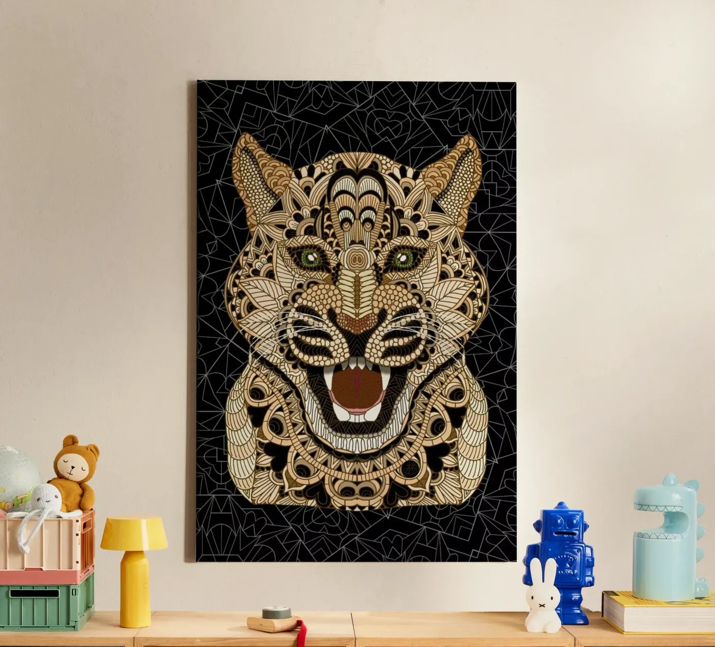 Leopard Leinwand von Angelika Parker