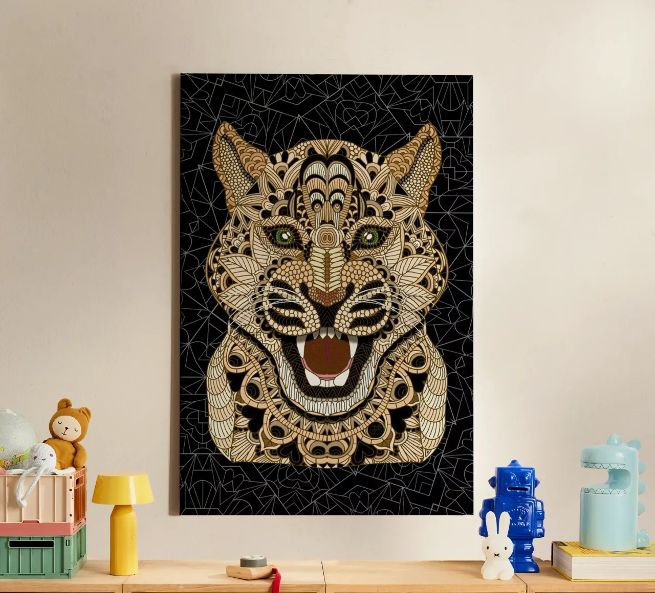 Leopard canvas by Angelika Parker