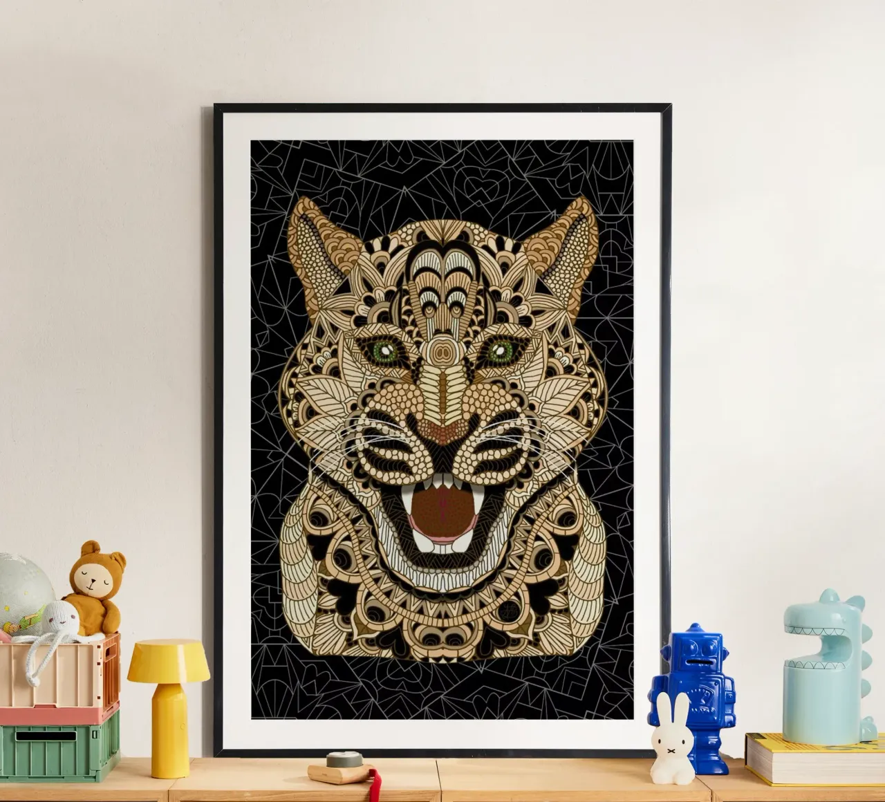 Leopard poster van Angelika Parker