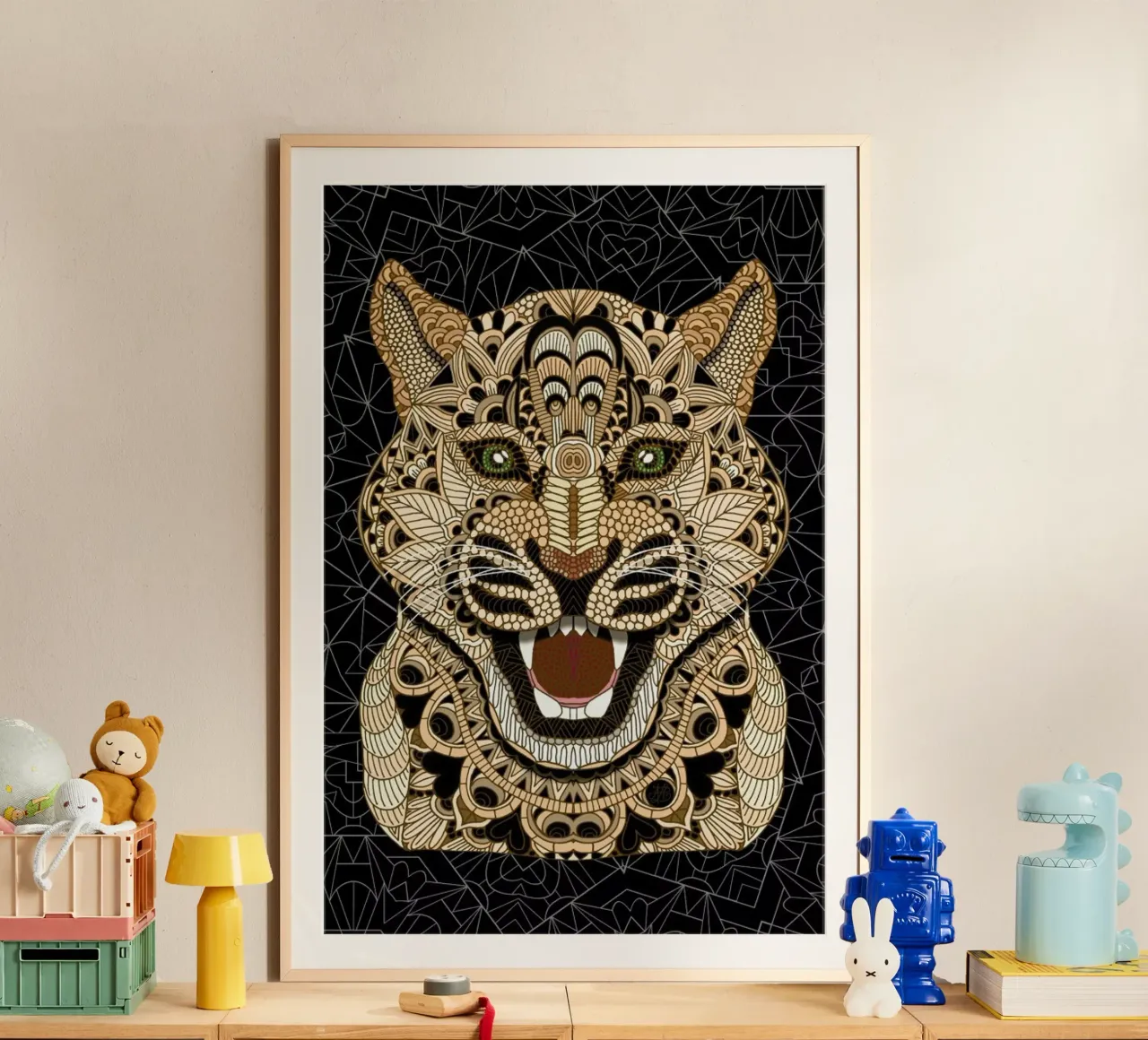Leopard poster van Angelika Parker