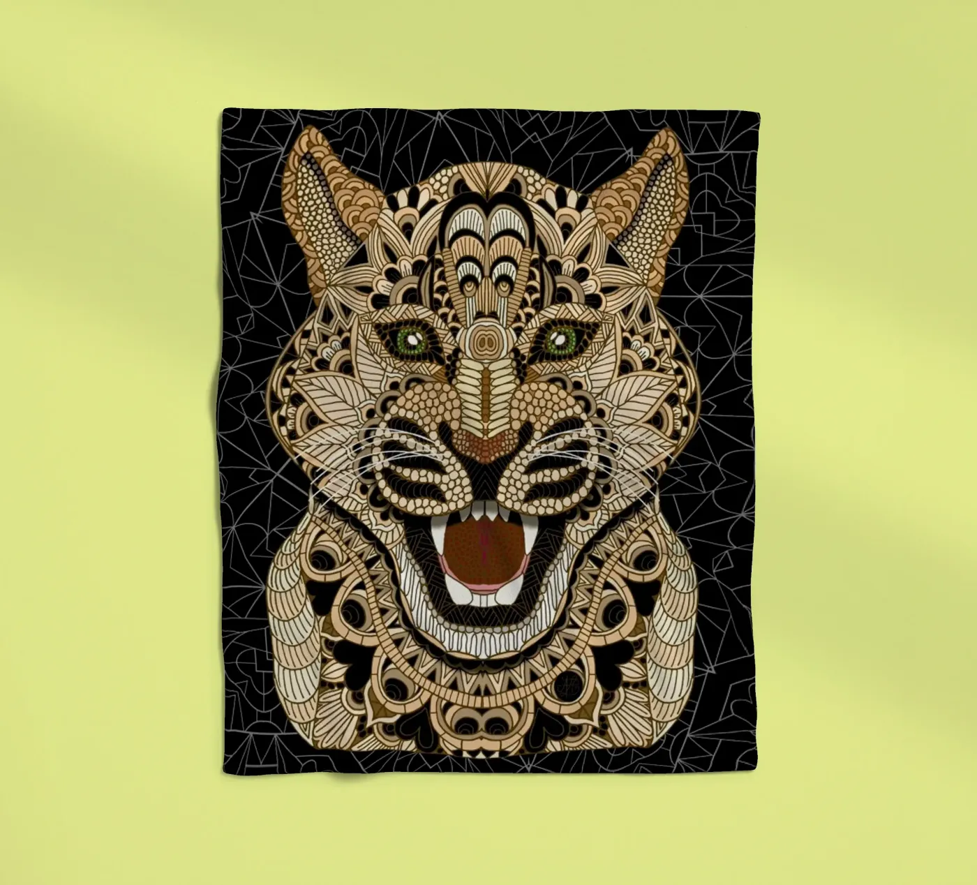 Leopard Fleecedecke von Angelika Parker