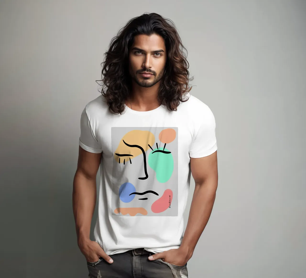 Fluid Color t-shirt da Mike Leymi