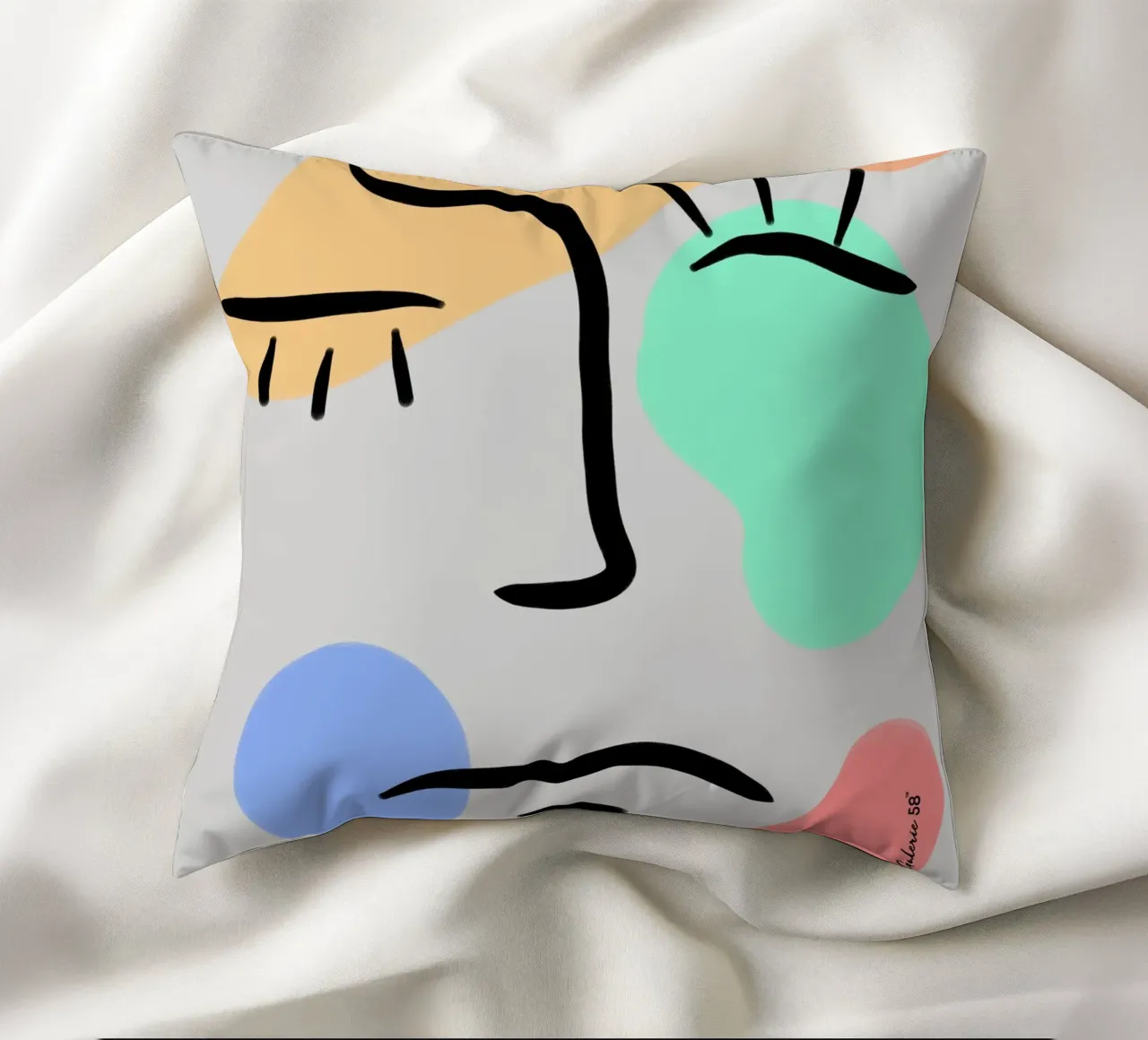 Fluid Color cuscino da Mike Leymi