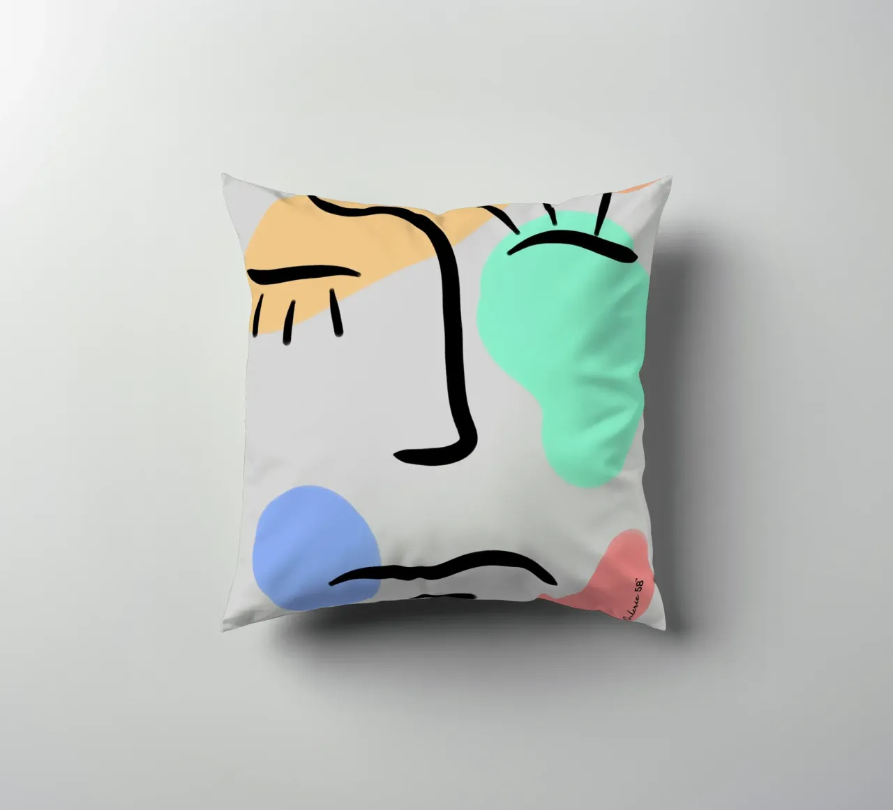 Fluid Color cuscino da Mike Leymi