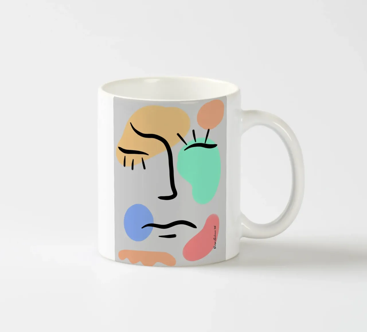 Fluid Color tazza in ceramica da Mike Leymi