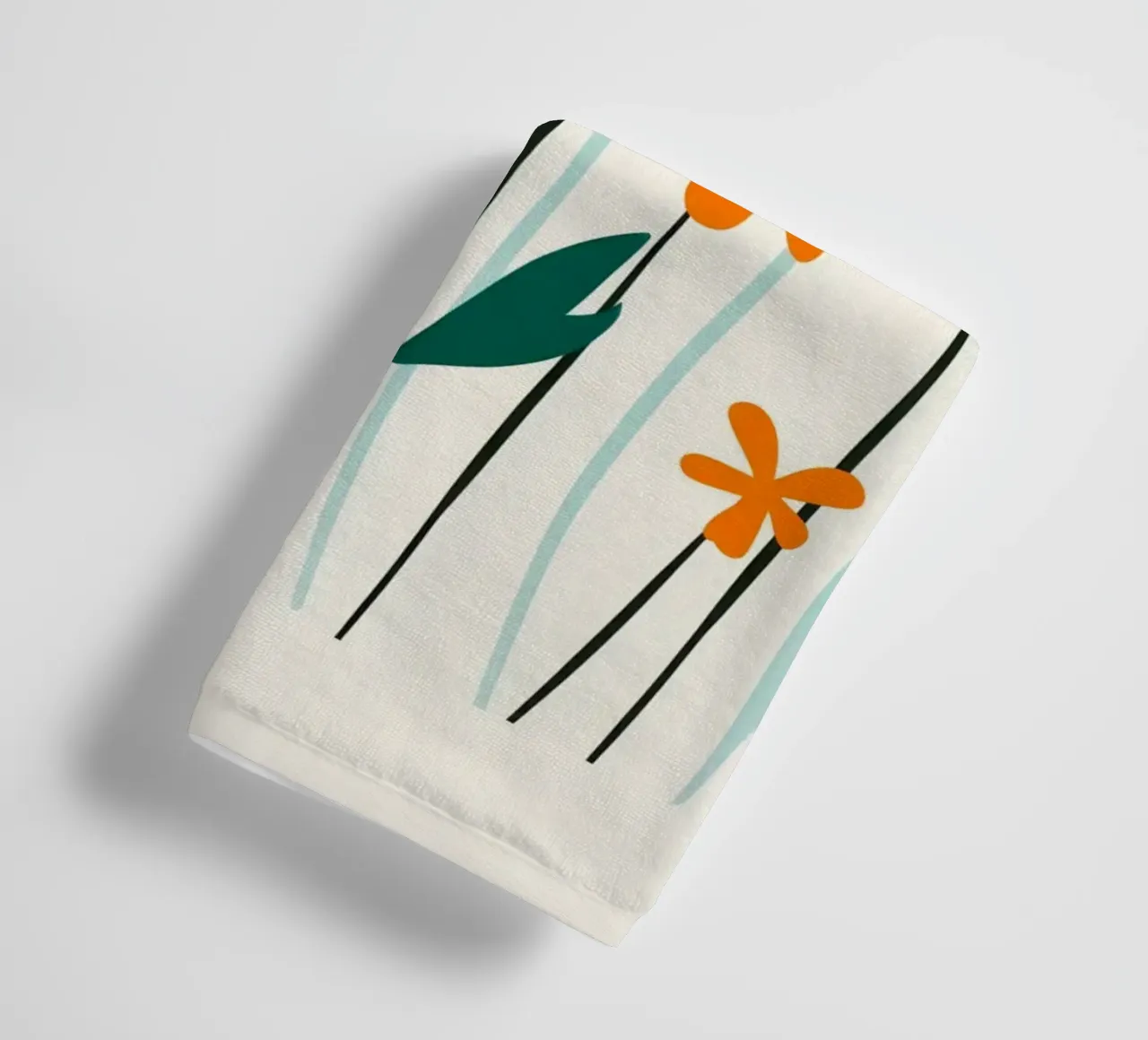 Découpe colorée Matisse Flowers Garden serviette de bain de Modern Muse
