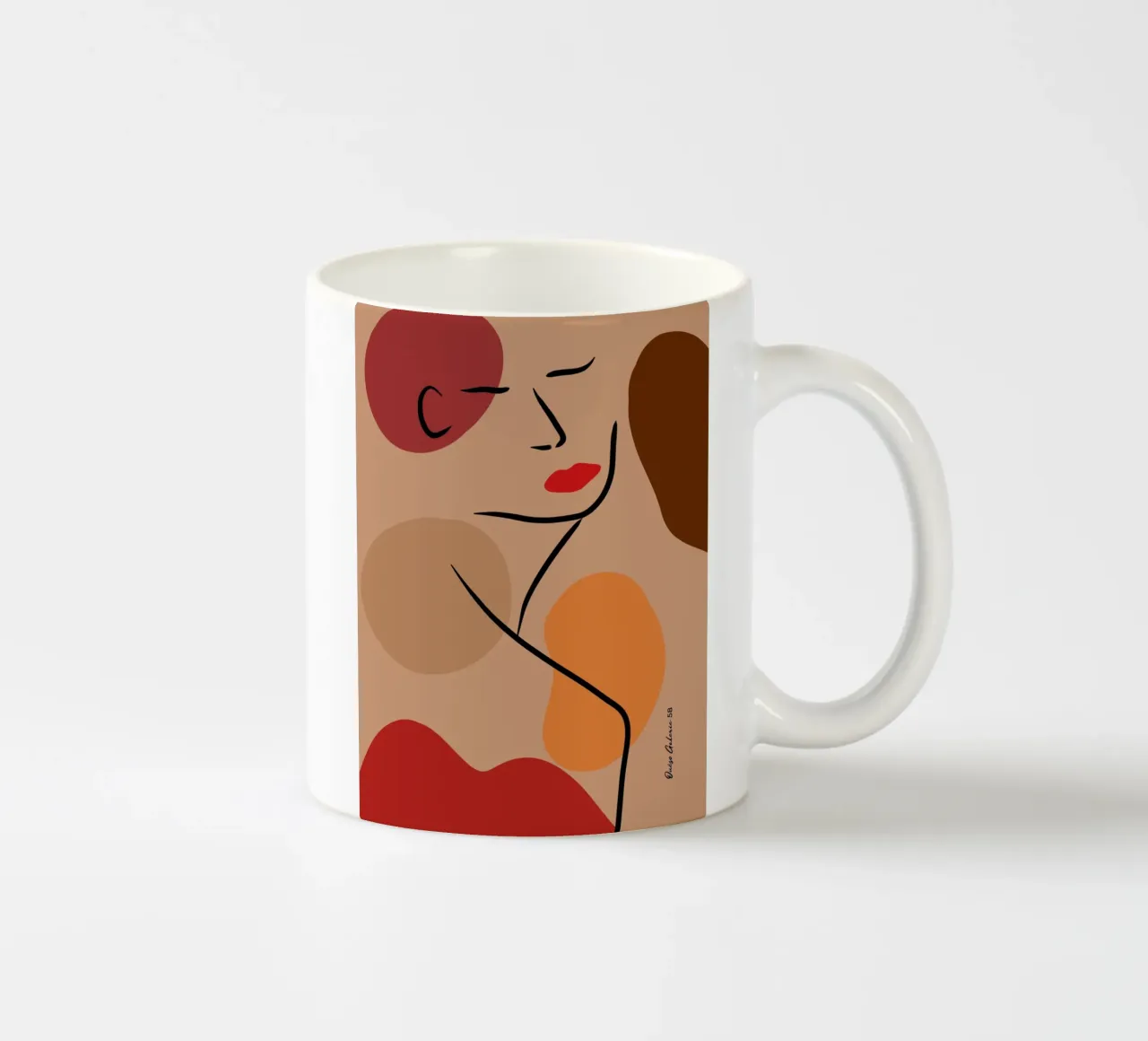 Abstract Bloom tazza in ceramica da Mike Leymi