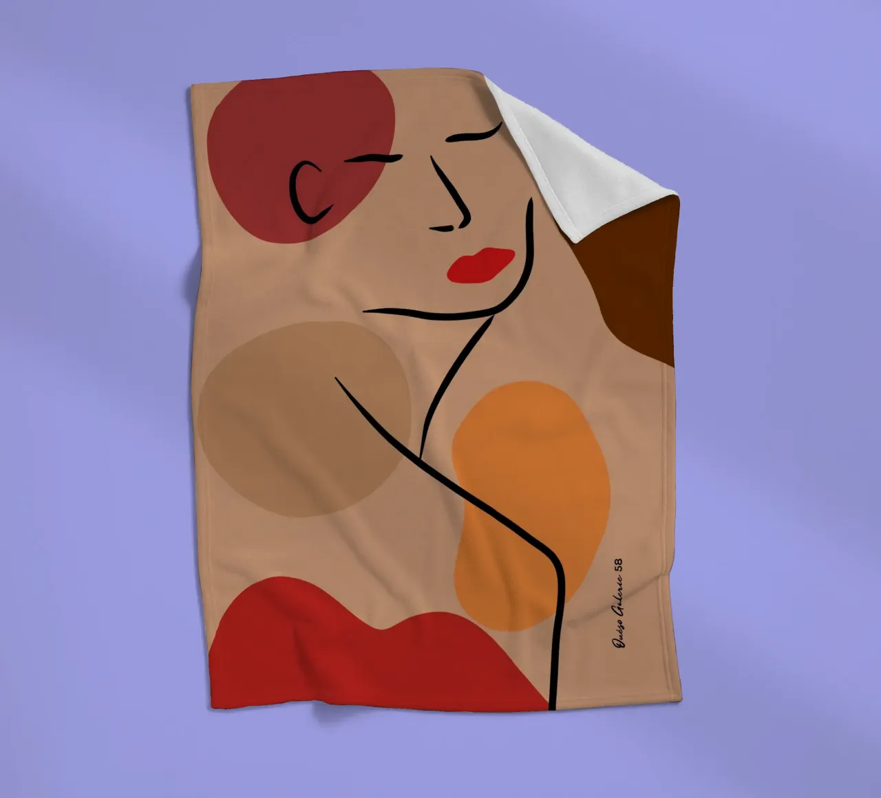 Abstract Bloom coperta in pile da Mike Leymi