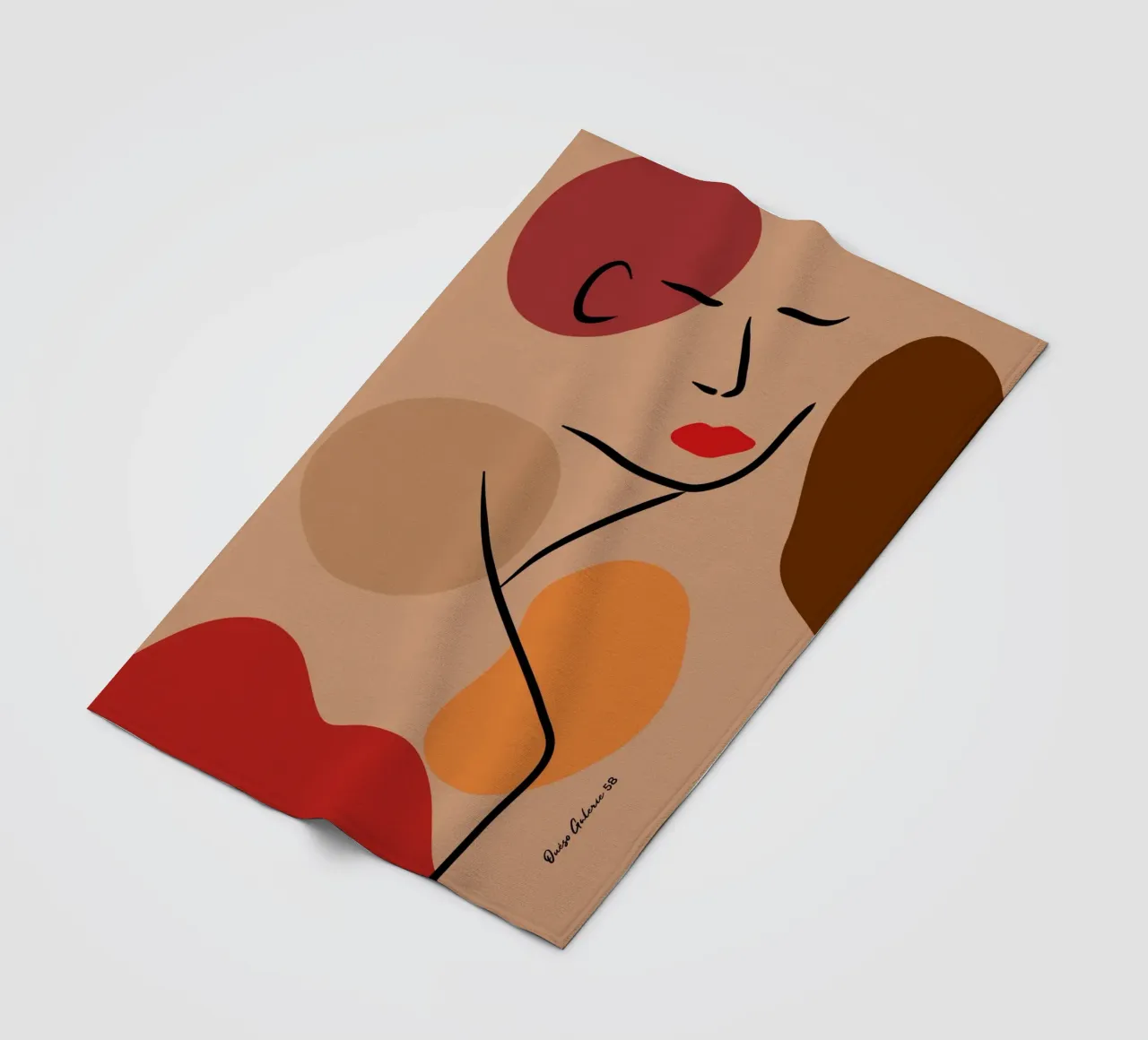 Abstract Bloom coperta in pile da Mike Leymi