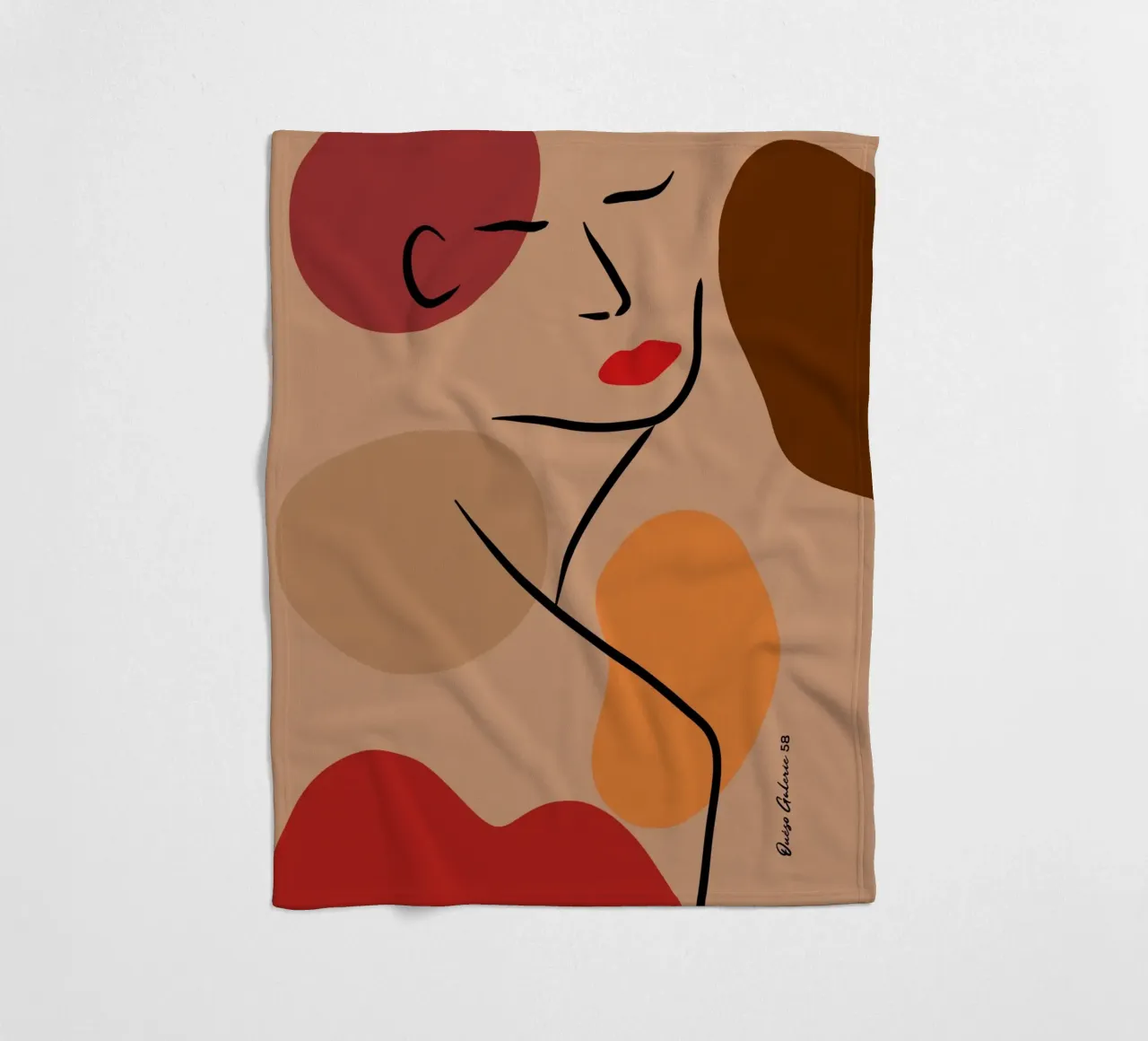Abstract Bloom coperta in pile da Mike Leymi