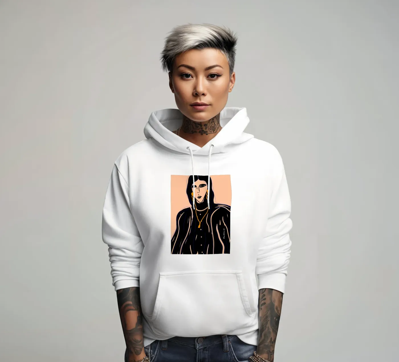 Soft Forms hoodie by Mike Leymi