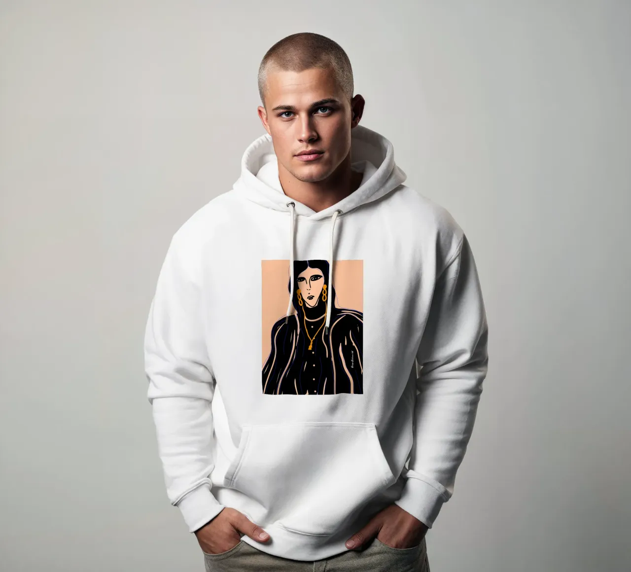 Soft Forms felpa con cappuccio da Mike Leymi