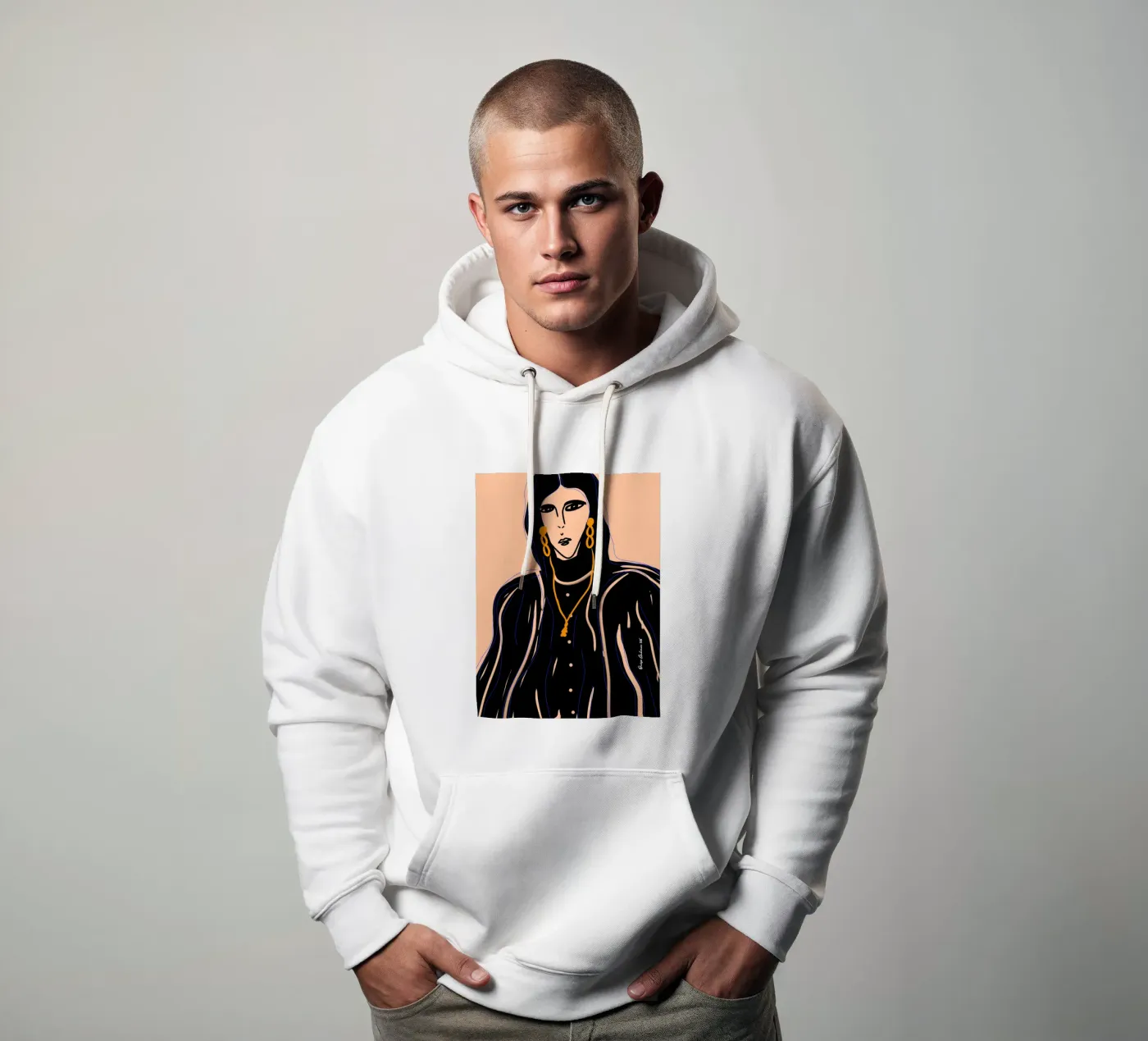 Soft Forms hoodie by Mike Leymi