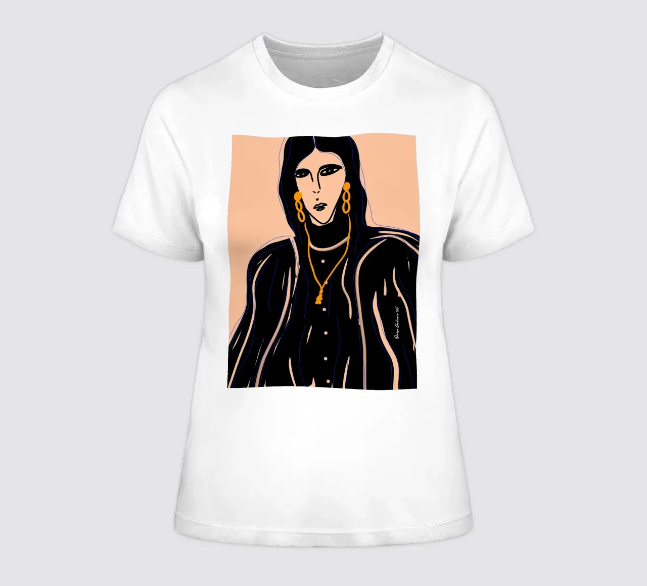 Soft Forms t-shirt da donna da Mike Leymi