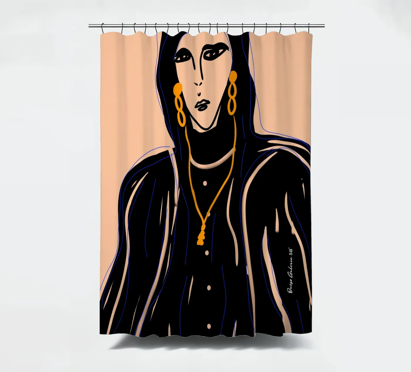 Soft Forms Duschvorhang von Mike Leymi