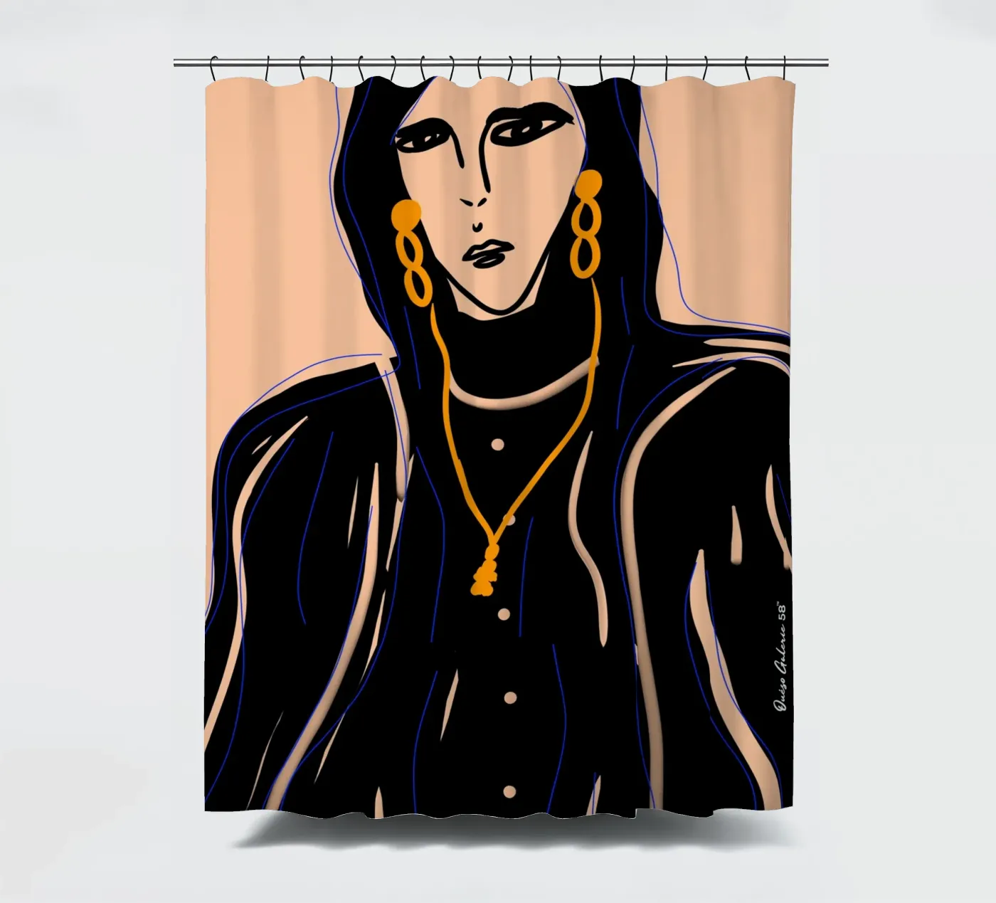 Soft Forms Duschvorhang von Mike Leymi