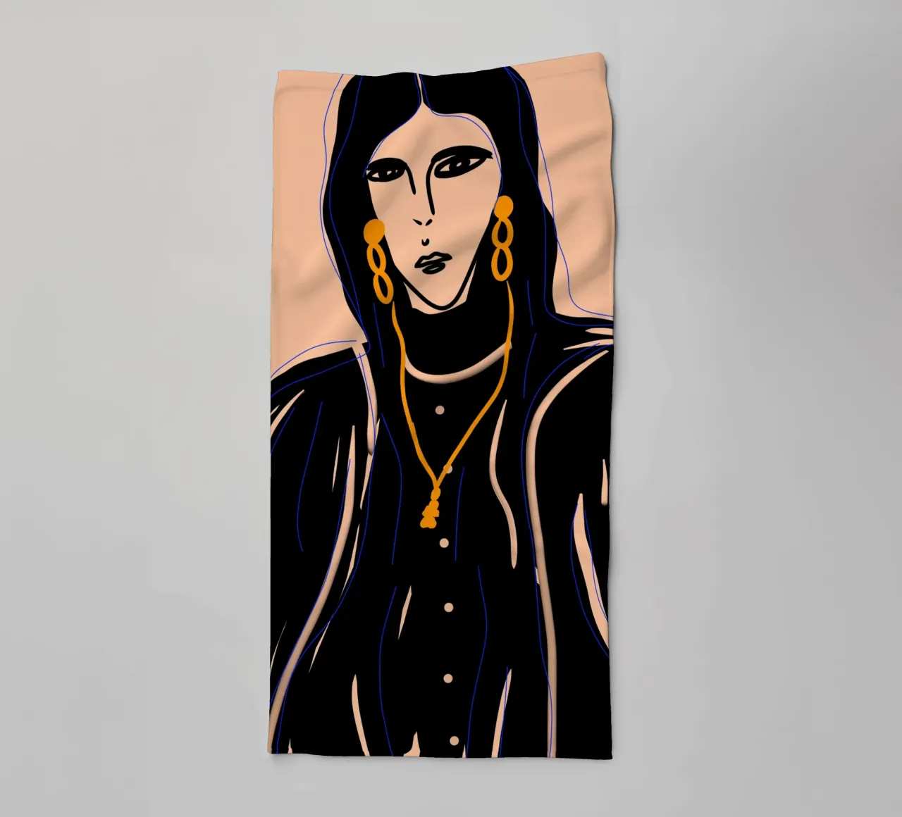 Soft Forms badhanddoek van Mike Leymi