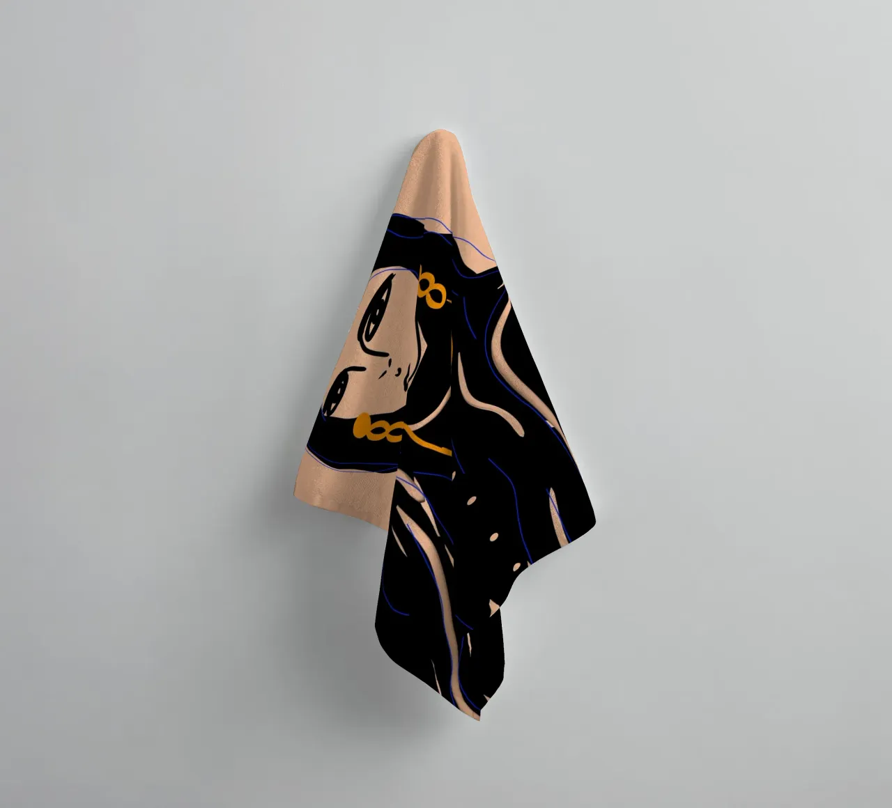 Soft Forms badhanddoek van Mike Leymi