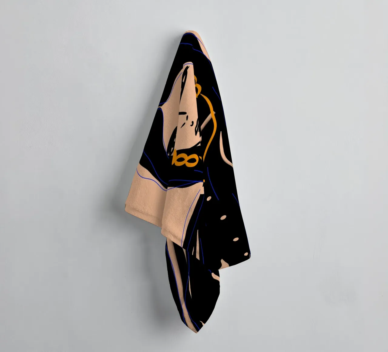 Soft Forms badhanddoek van Mike Leymi