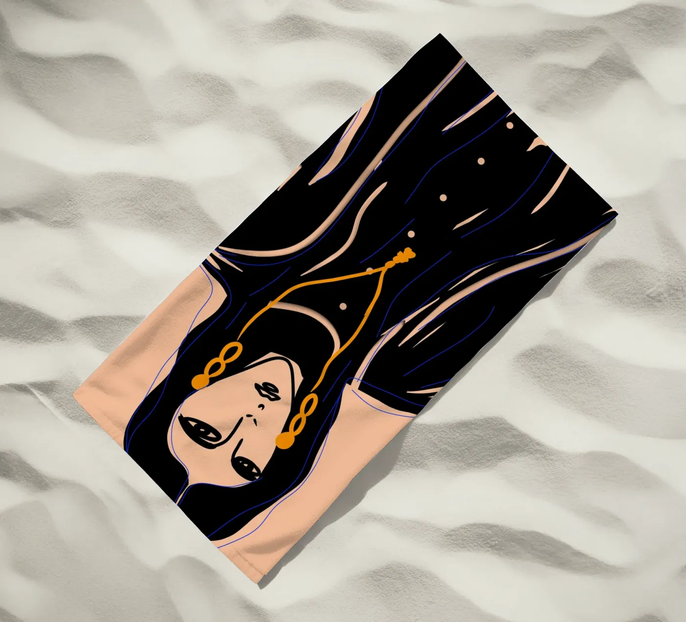 Soft Forms beach towel by Mike Leymi