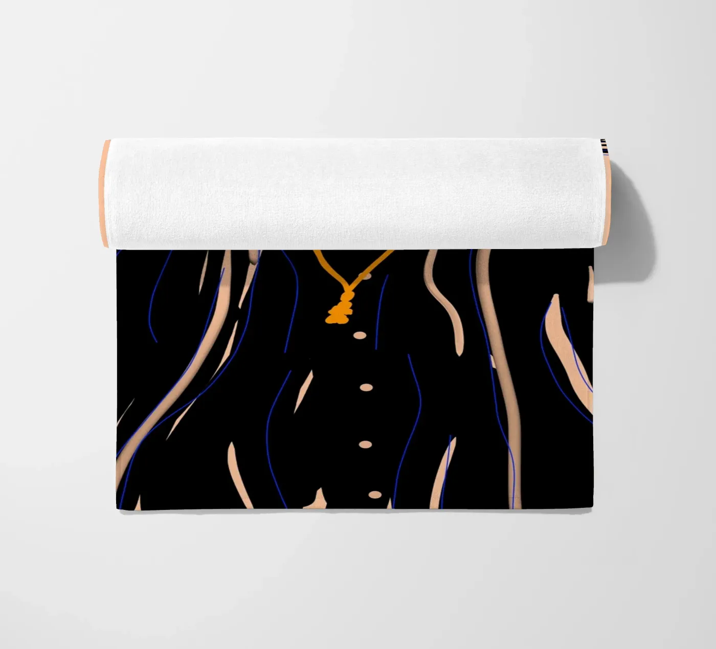 Soft Forms beach towel by Mike Leymi