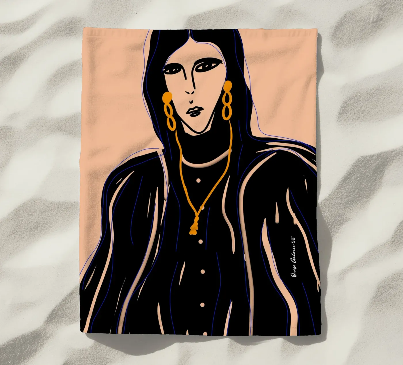 Soft Forms beach towel by Mike Leymi