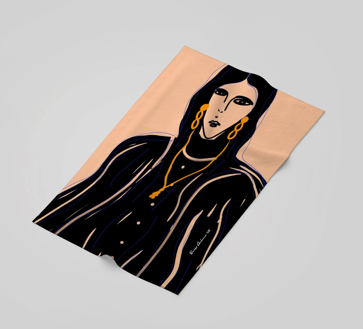 Soft Forms beach towel by Mike Leymi