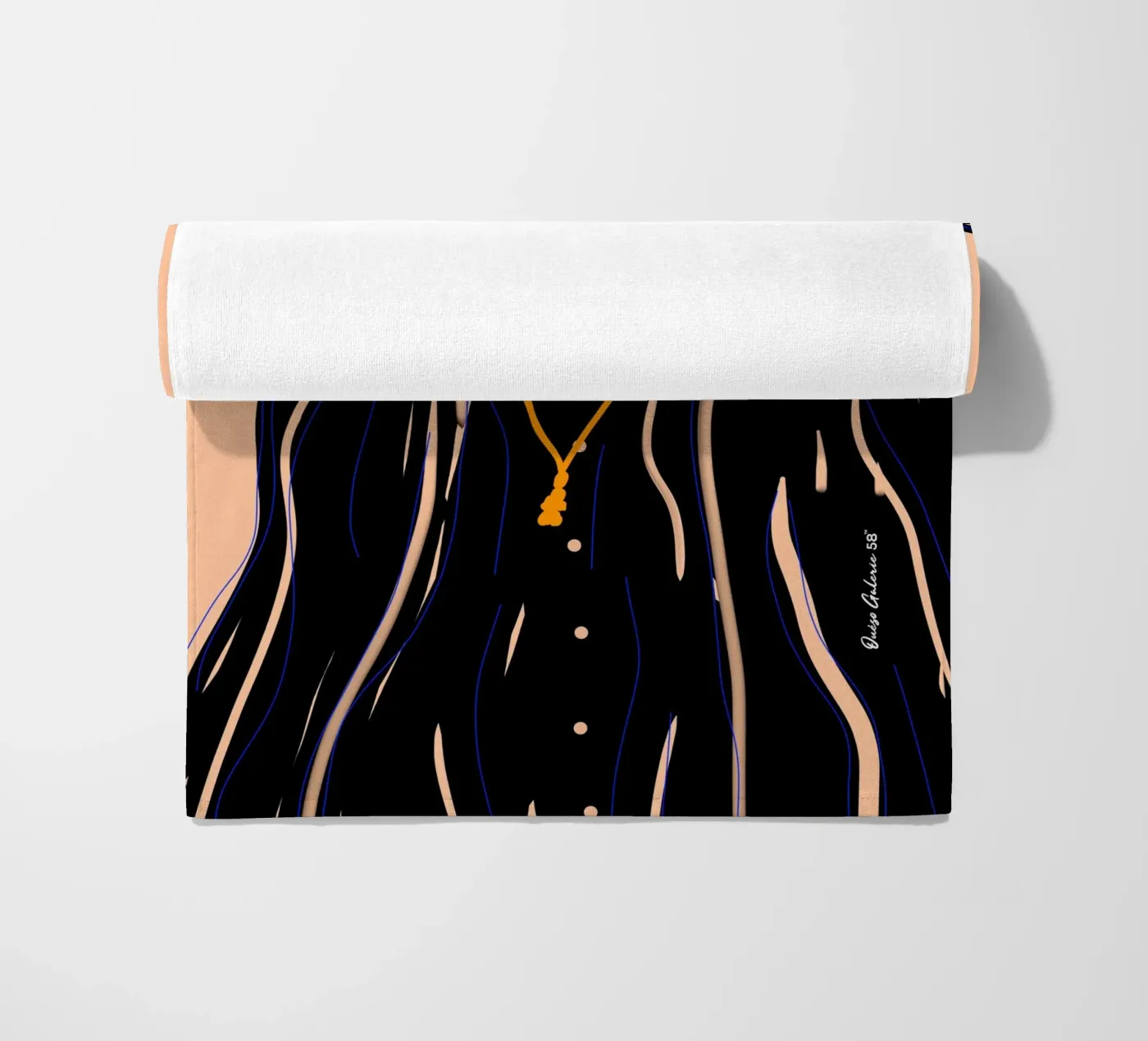 Soft Forms beach towel by Mike Leymi
