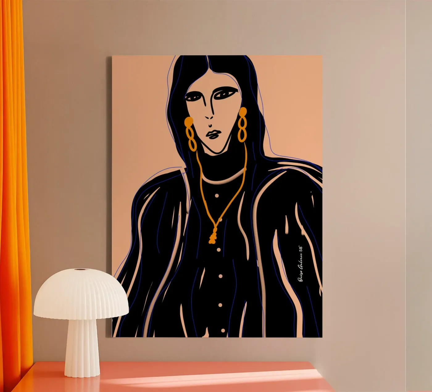 Soft Forms canvas van Mike Leymi