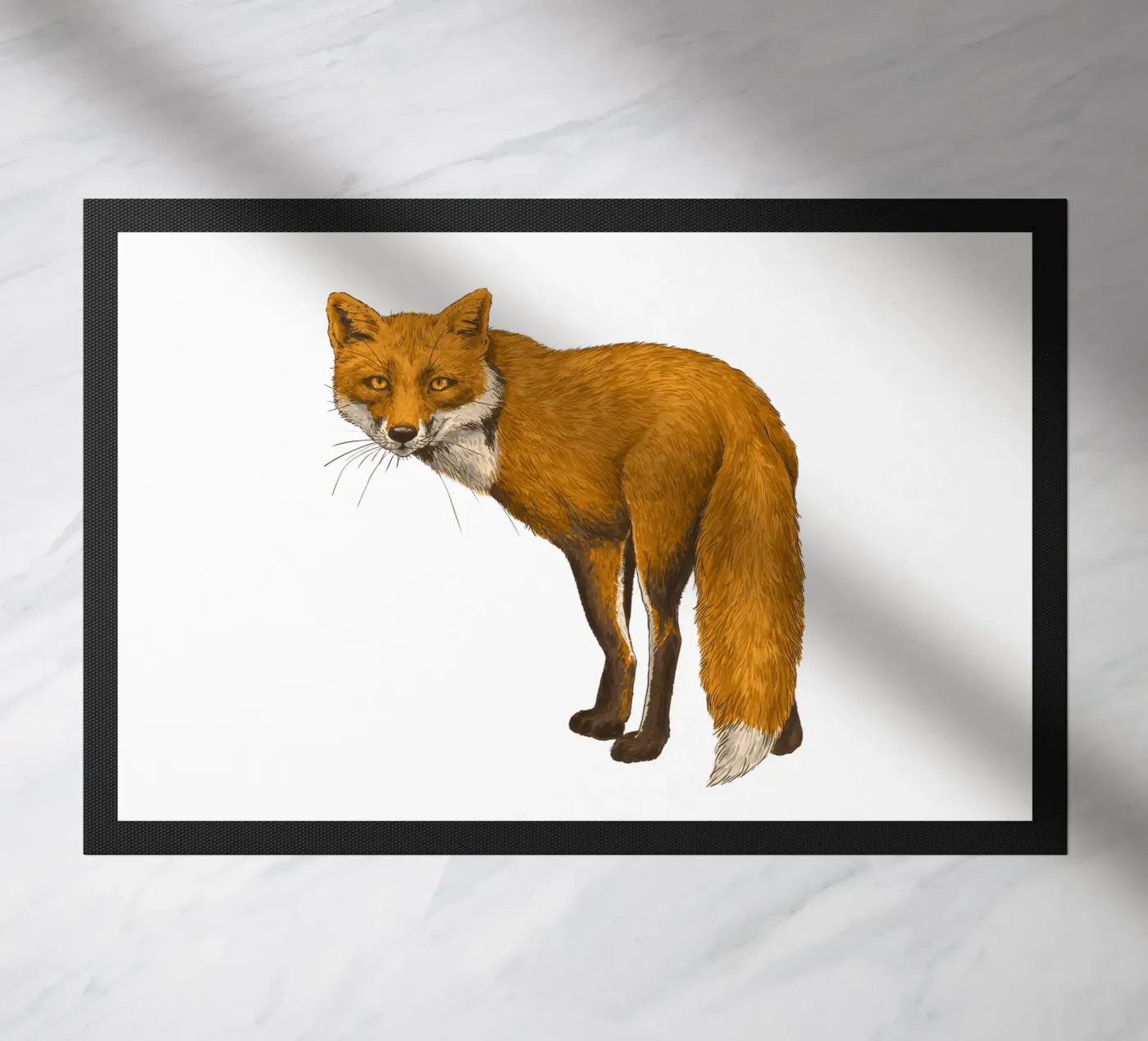 Der Fuchs Fußmatte von Painted Nature