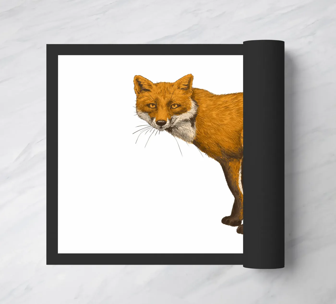 Der Fuchs Fußmatte von Painted Nature