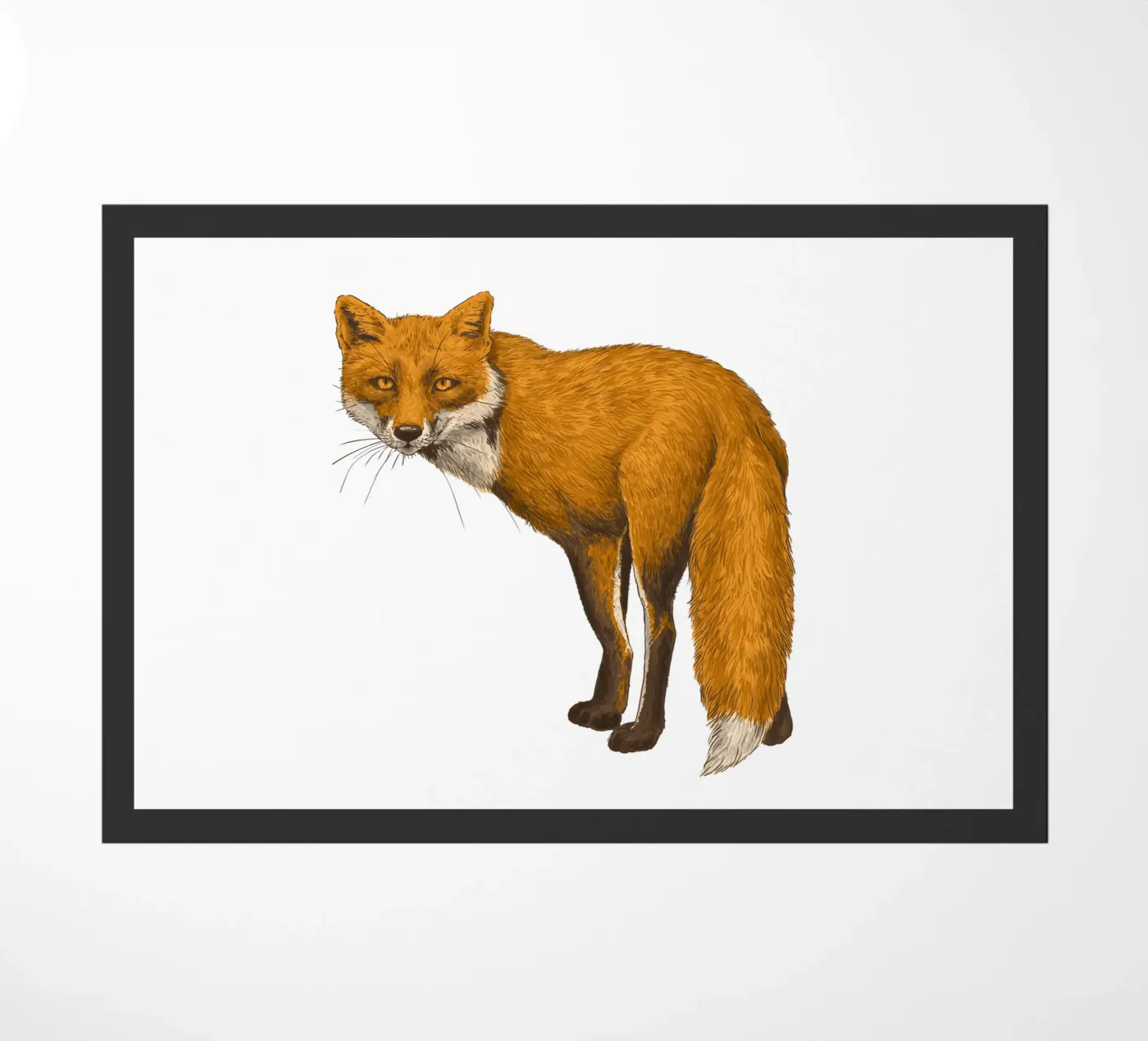 Der Fuchs Fußmatte von Painted Nature