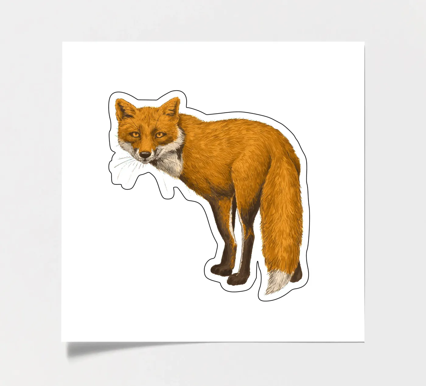 The fox sticker sheet by Painted animals