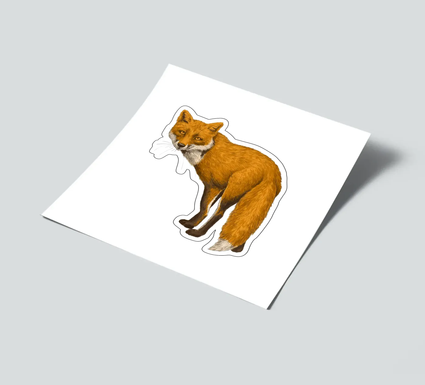 The fox sticker sheet by Painted animals
