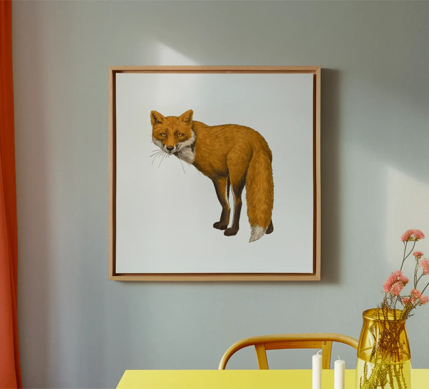 The fox tela da Painted animals