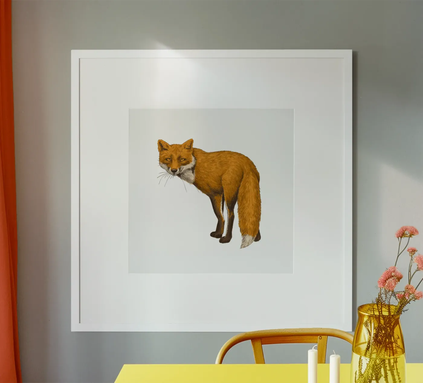 The fox poster da Painted animals