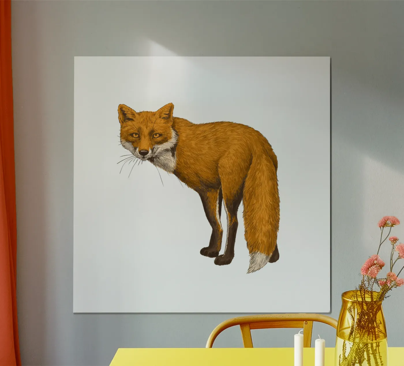 The fox poster da Painted animals