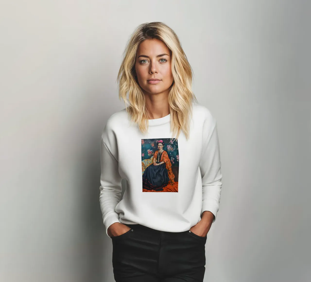 Lo stile della moda messicana di Frida felpa da Carinaprint