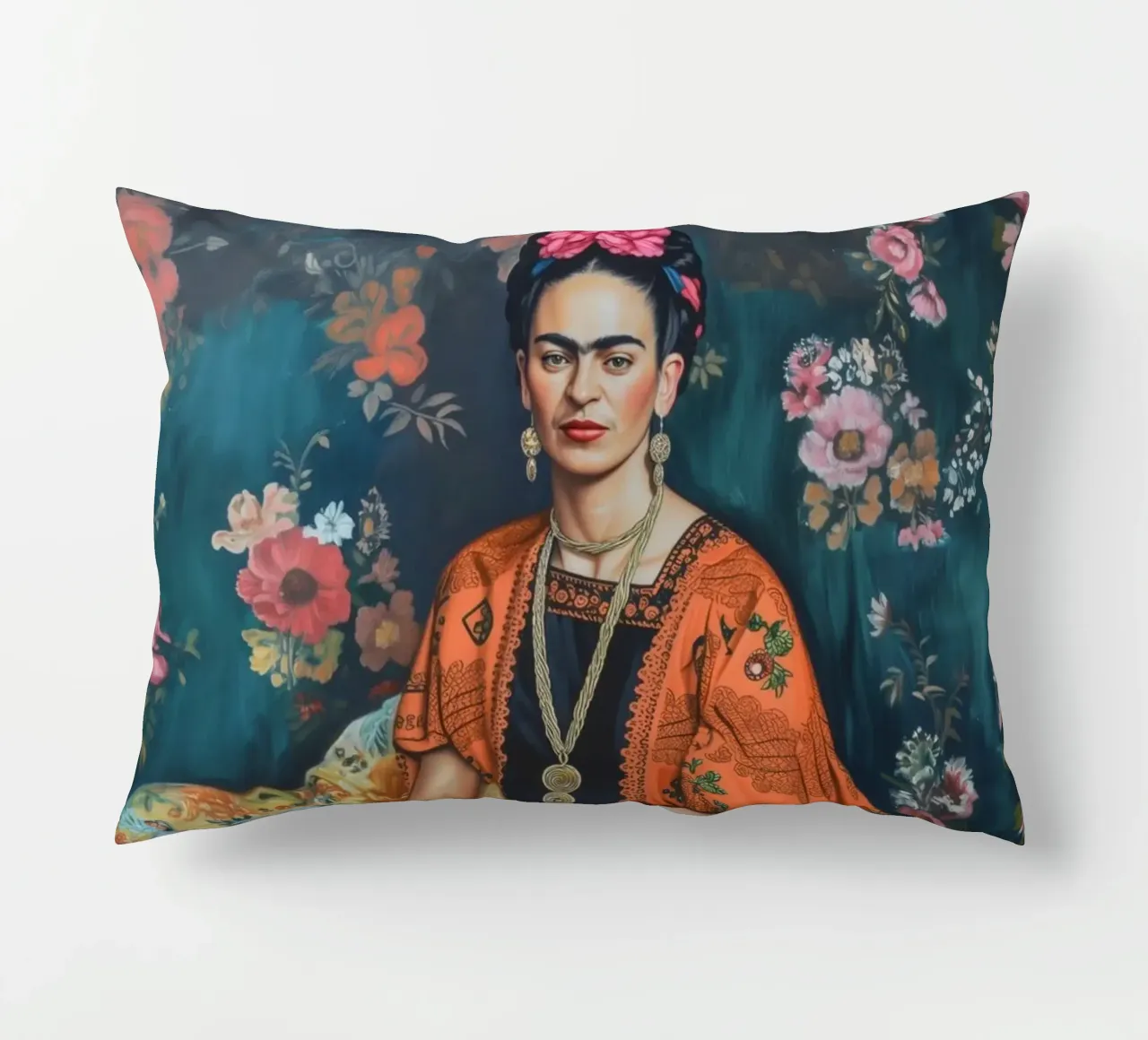 Lo stile della moda messicana di Frida cuscino da Carinaprint