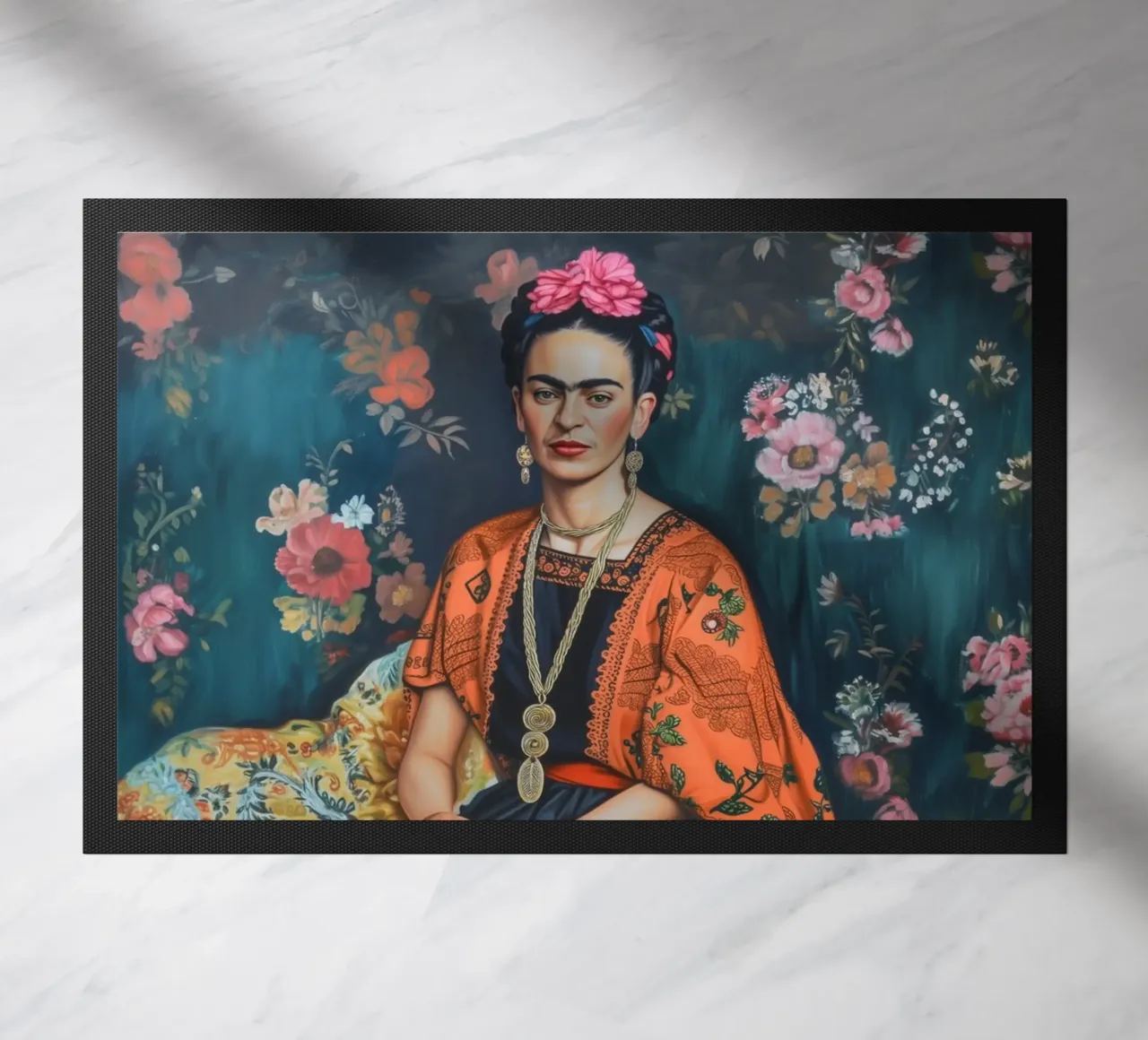 Lo stile della moda messicana di Frida zerbino da Carinaprint