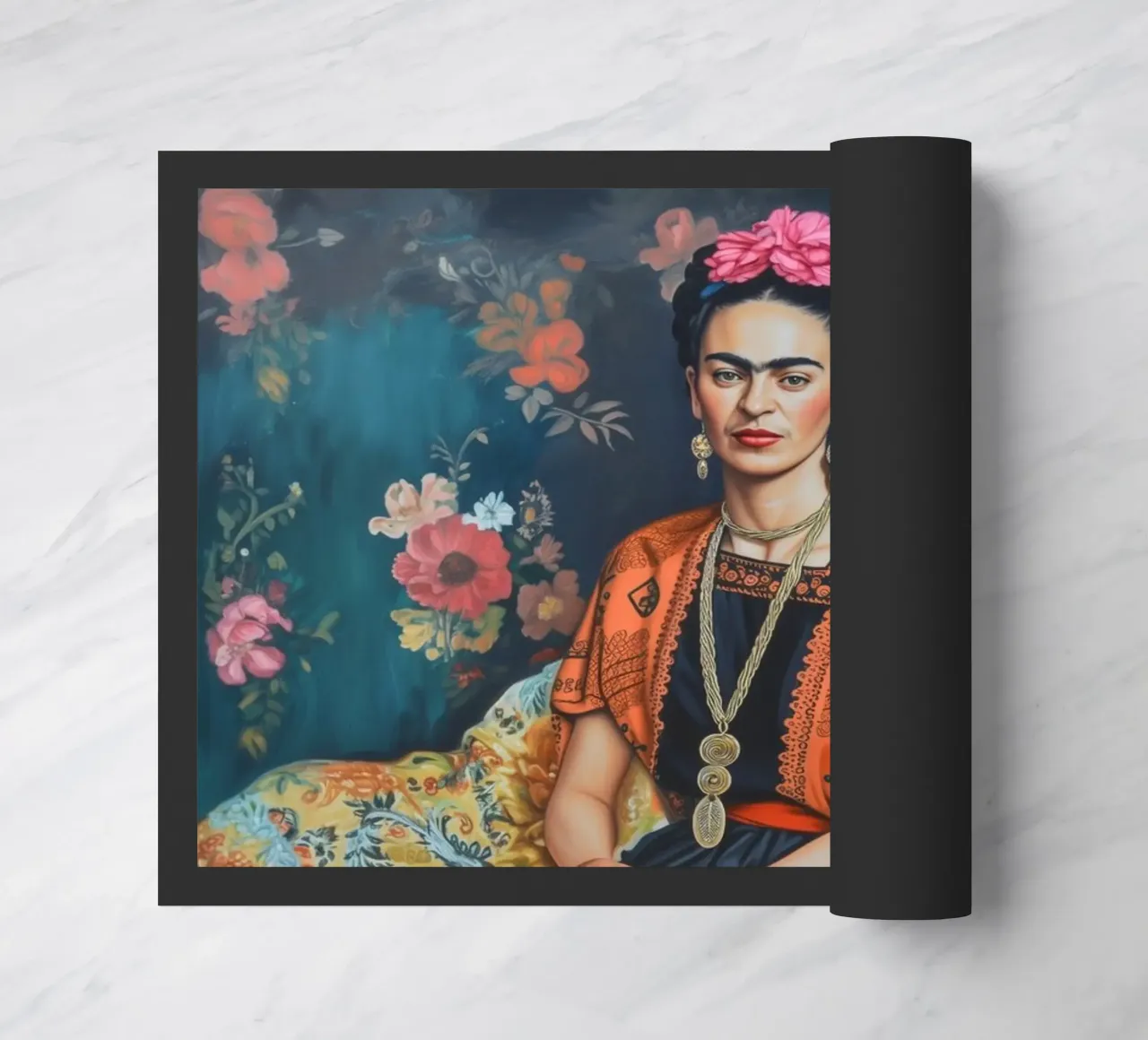 Lo stile della moda messicana di Frida zerbino da Carinaprint