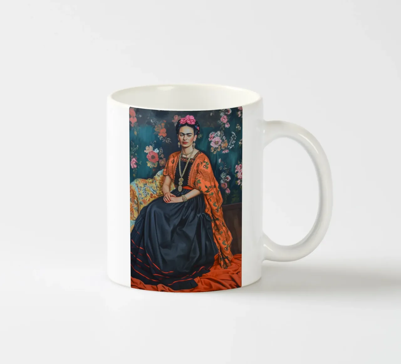 Lo stile della moda messicana di Frida tazza in ceramica da Carinaprint