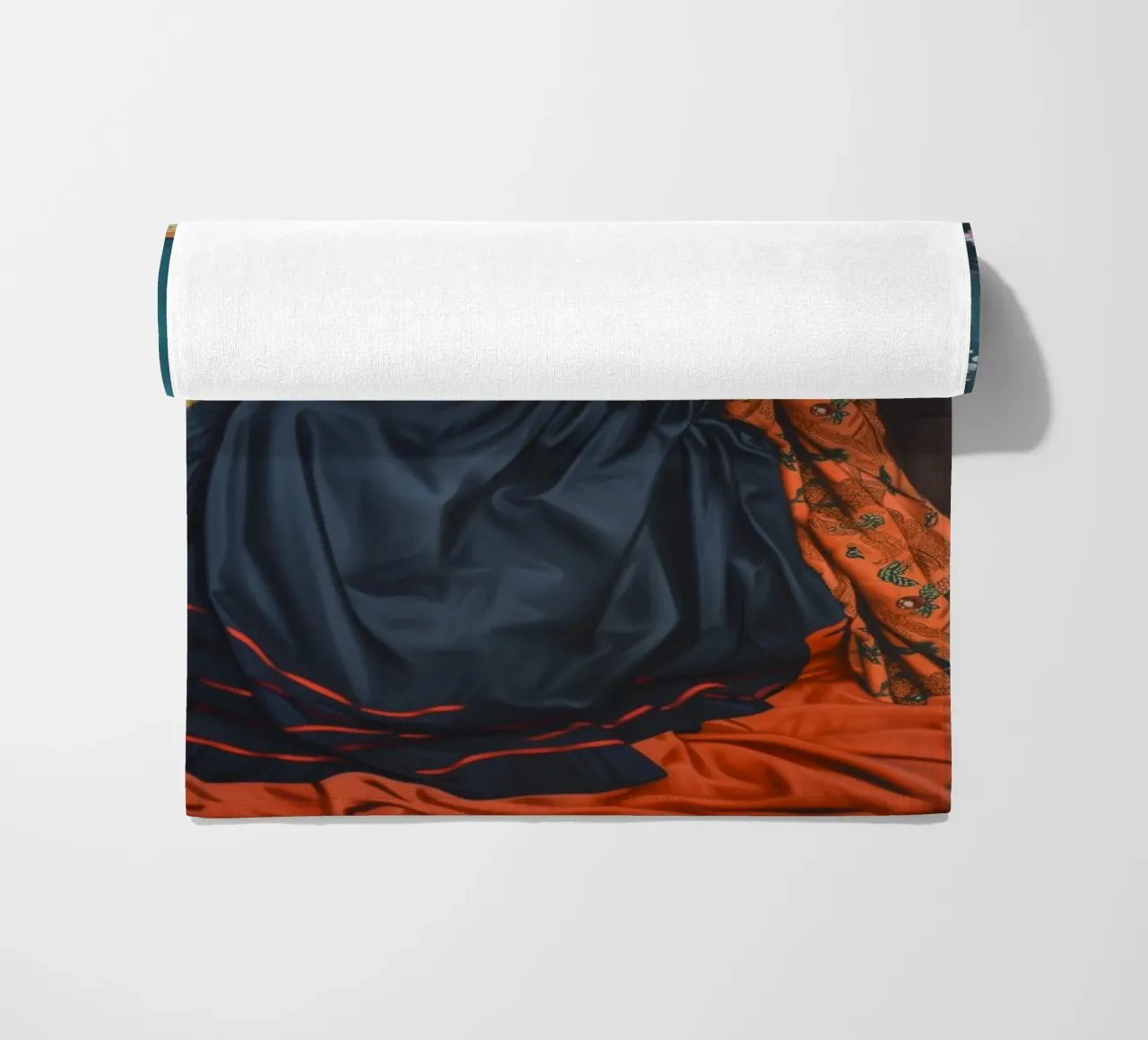 Frida's Mexican fashion style beach towel by Carinaprint