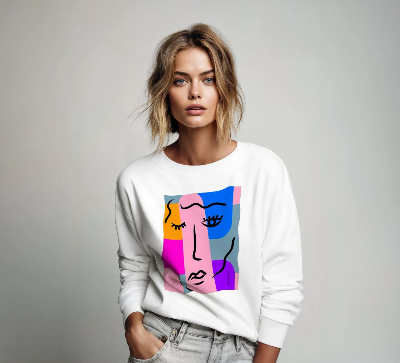 Vivid Curves sudadera de Mike Leymi