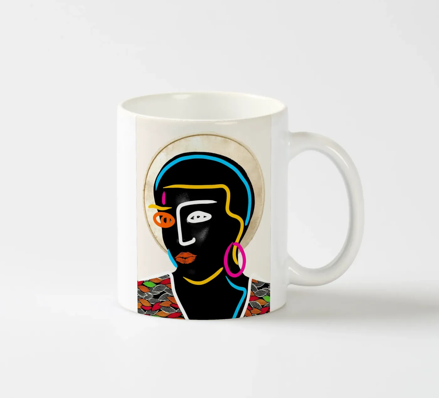 Afro Pulse ceramic mug by Mathudace Créas