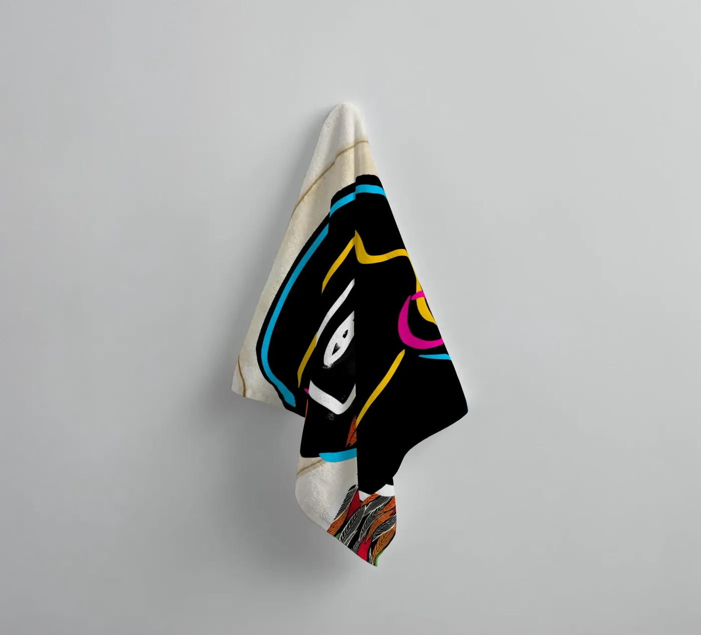 Afro Pulse badhanddoek van Mathudace Créas
