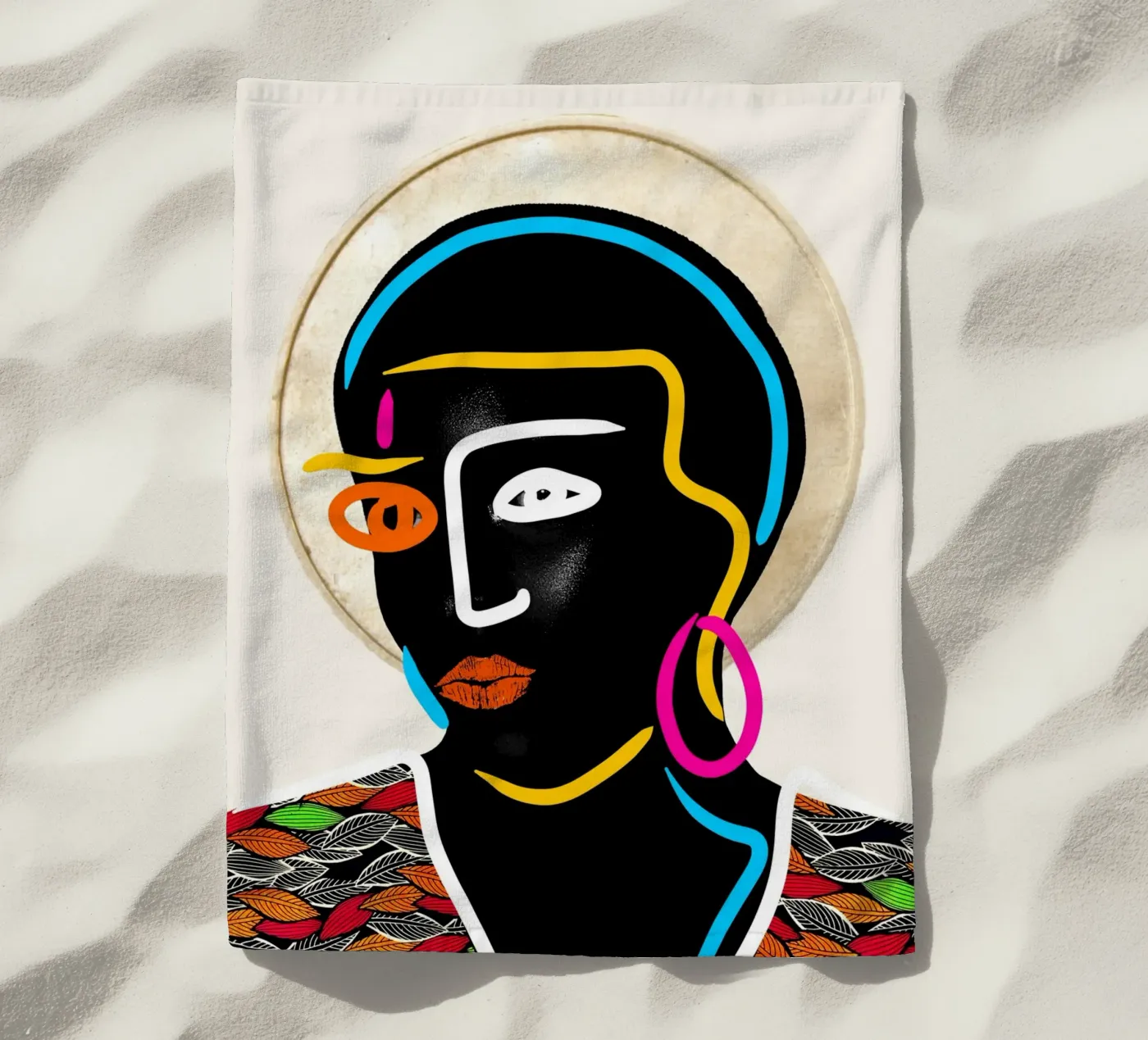 Afro Pulse telo mare da Mathudace Créas