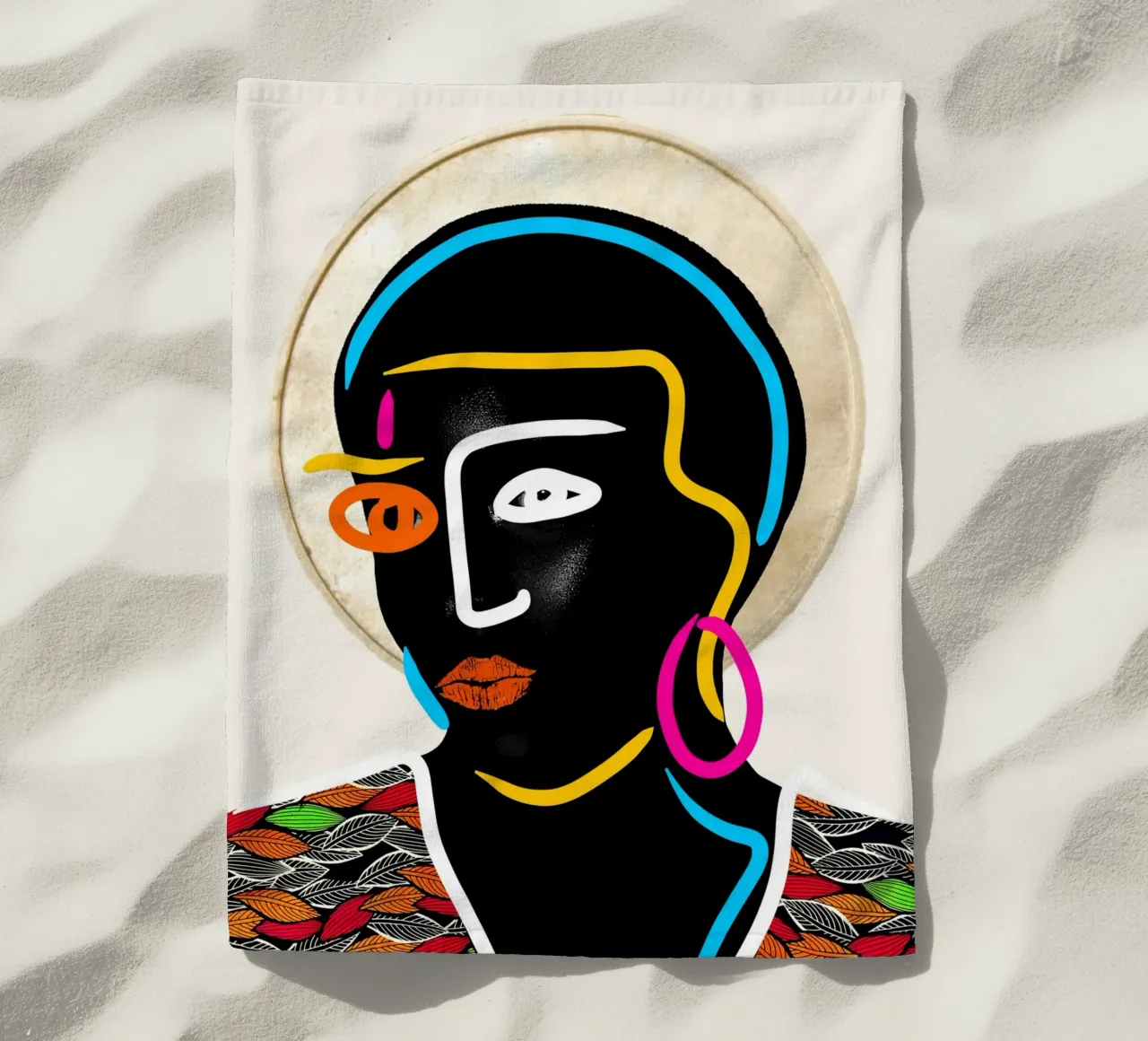 Afro Pulse telo mare da Mathudace Créas